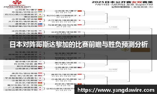 日本对阵哥斯达黎加的比赛前瞻与胜负预测分析